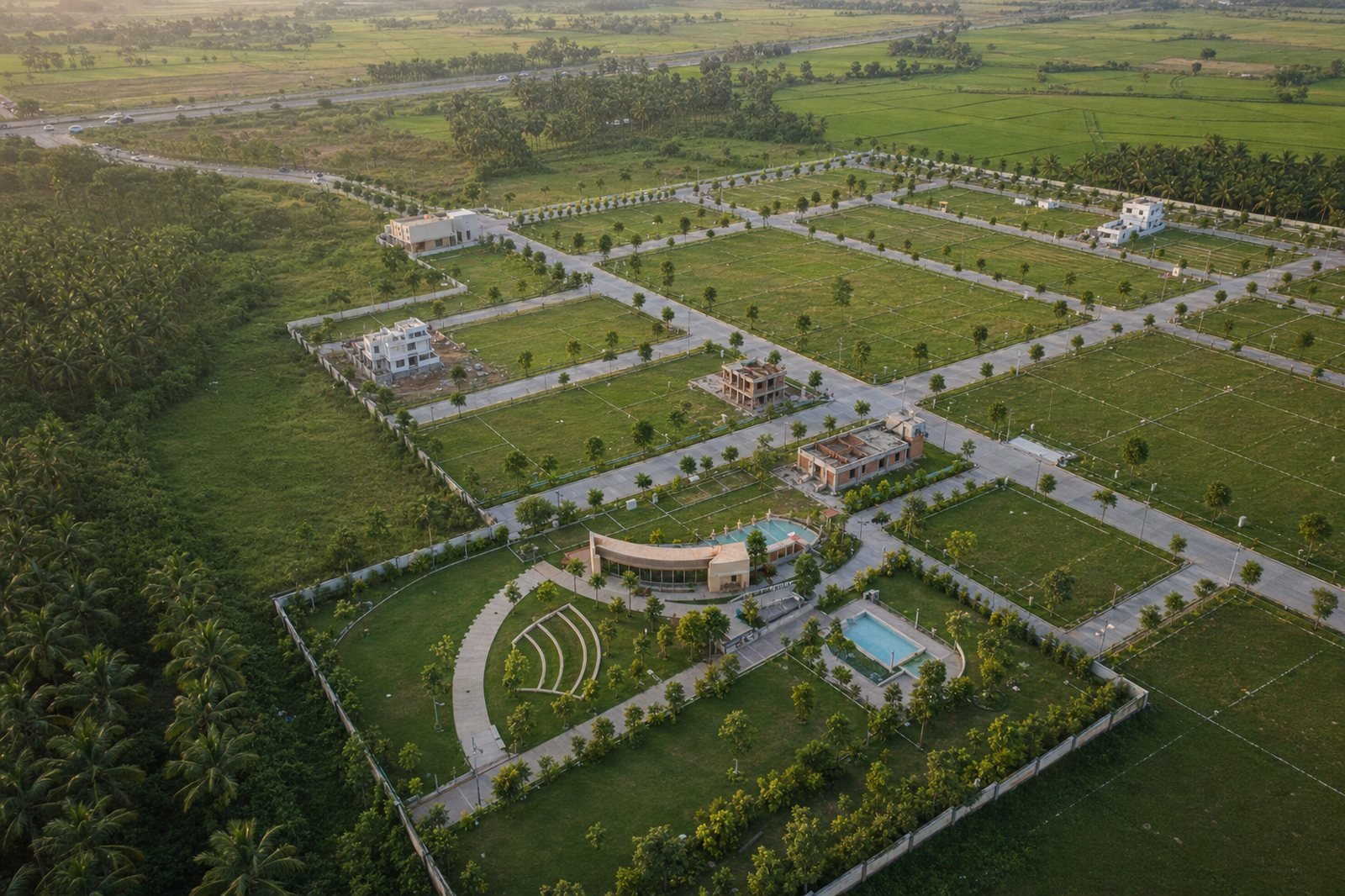 Gated community aerial